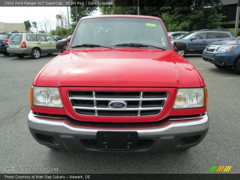 Bright Red / Dark Graphite 2002 Ford Ranger XLT SuperCab