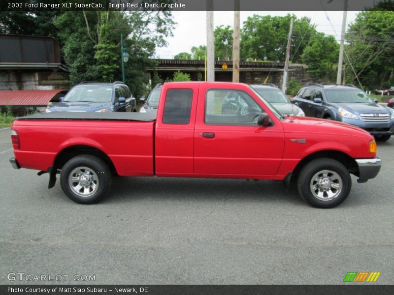 Bright Red / Dark Graphite 2002 Ford Ranger XLT SuperCab