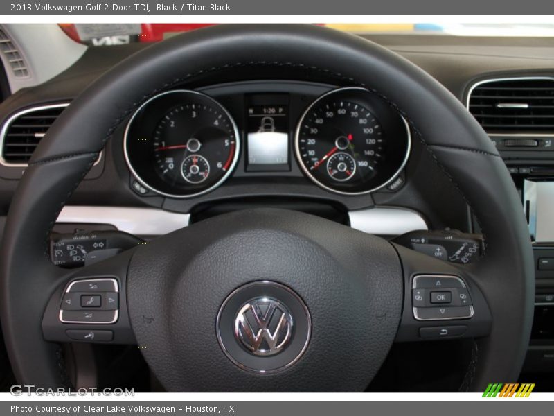 Black / Titan Black 2013 Volkswagen Golf 2 Door TDI