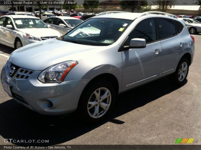 Silver Ice Metallic / Black 2011 Nissan Rogue SV