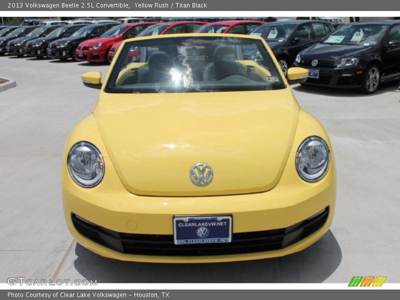 Yellow Rush / Titan Black 2013 Volkswagen Beetle 2.5L Convertible