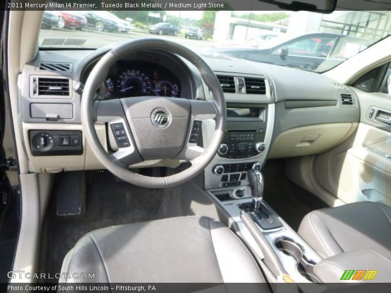 Tuxedo Black Metallic / Medium Light Stone 2011 Mercury Milan I4 Premier