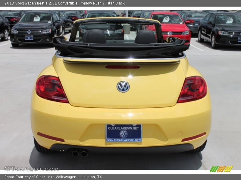 Yellow Rush / Titan Black 2013 Volkswagen Beetle 2.5L Convertible