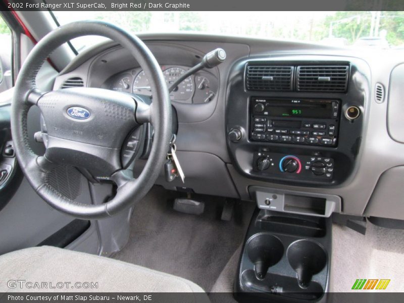 Bright Red / Dark Graphite 2002 Ford Ranger XLT SuperCab