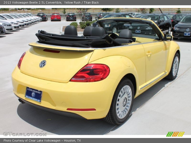 Yellow Rush / Titan Black 2013 Volkswagen Beetle 2.5L Convertible
