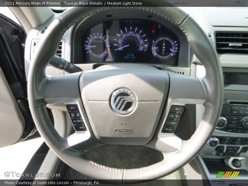 Tuxedo Black Metallic / Medium Light Stone 2011 Mercury Milan I4 Premier