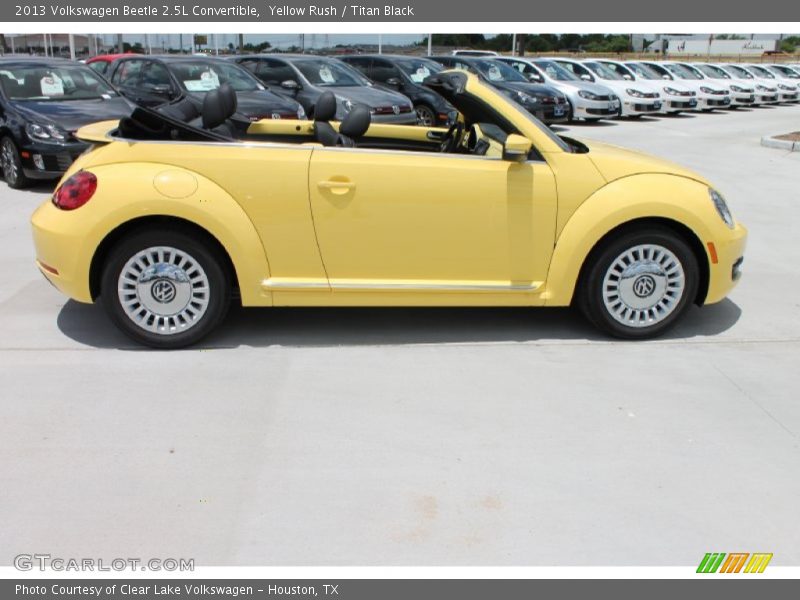 Yellow Rush / Titan Black 2013 Volkswagen Beetle 2.5L Convertible