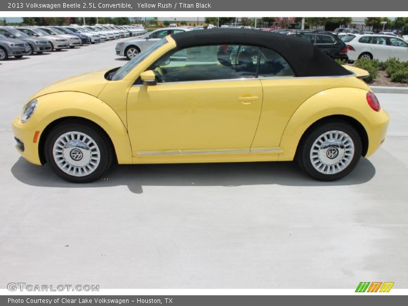 Yellow Rush / Titan Black 2013 Volkswagen Beetle 2.5L Convertible