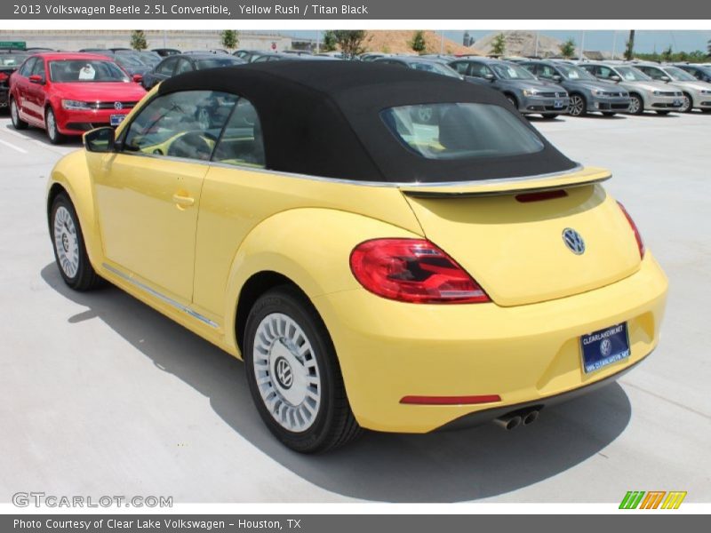 Yellow Rush / Titan Black 2013 Volkswagen Beetle 2.5L Convertible