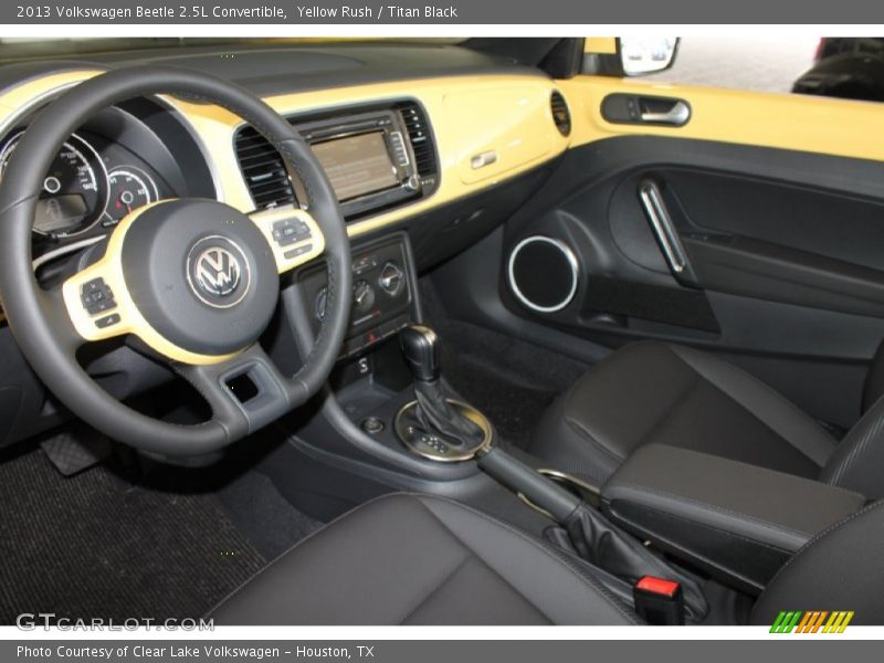 Yellow Rush / Titan Black 2013 Volkswagen Beetle 2.5L Convertible