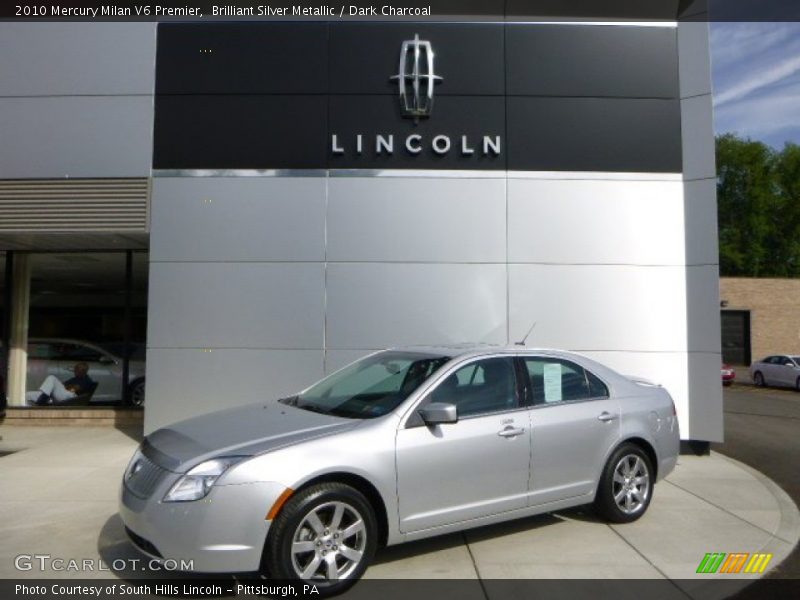 Brilliant Silver Metallic / Dark Charcoal 2010 Mercury Milan V6 Premier