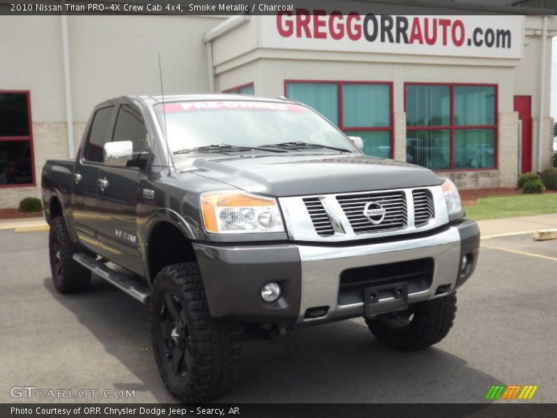 Smoke Metallic / Charcoal 2010 Nissan Titan PRO-4X Crew Cab 4x4