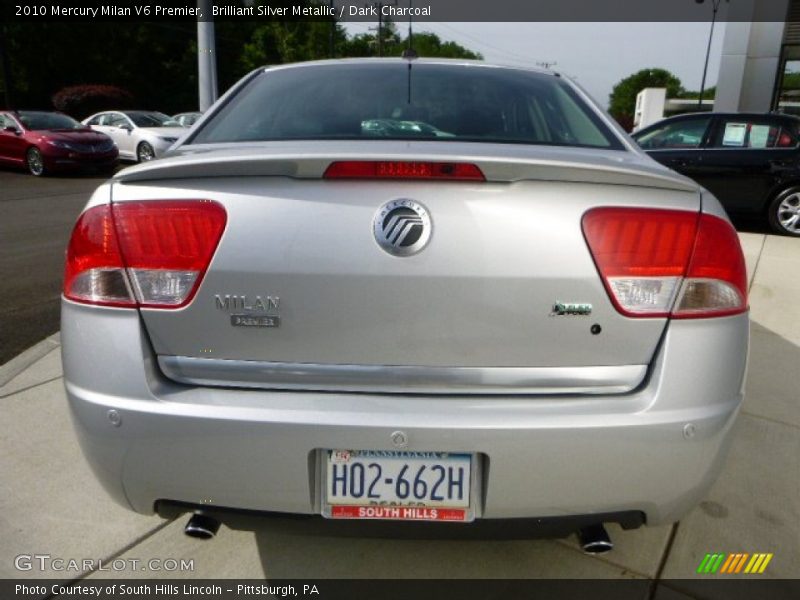 Brilliant Silver Metallic / Dark Charcoal 2010 Mercury Milan V6 Premier