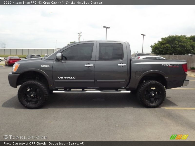 Smoke Metallic / Charcoal 2010 Nissan Titan PRO-4X Crew Cab 4x4