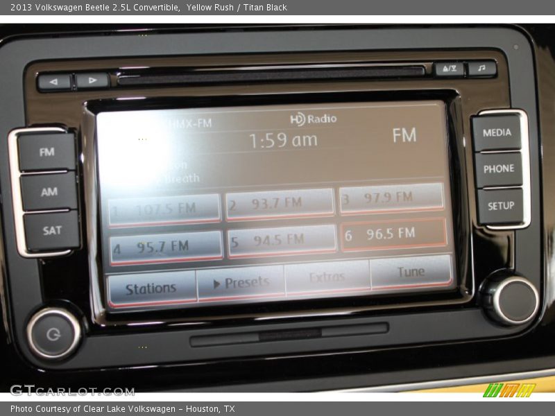 Yellow Rush / Titan Black 2013 Volkswagen Beetle 2.5L Convertible