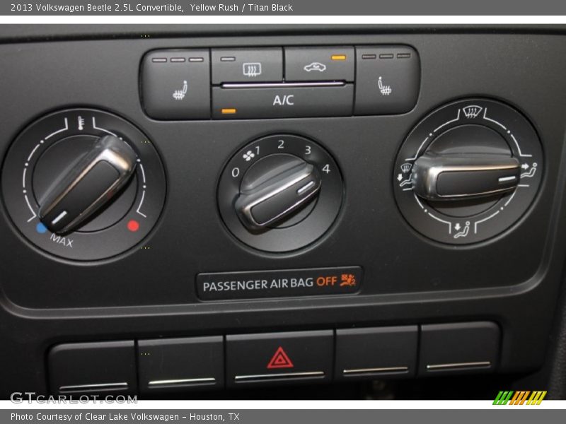 Yellow Rush / Titan Black 2013 Volkswagen Beetle 2.5L Convertible