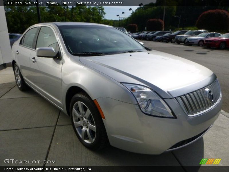 Brilliant Silver Metallic / Dark Charcoal 2010 Mercury Milan V6 Premier