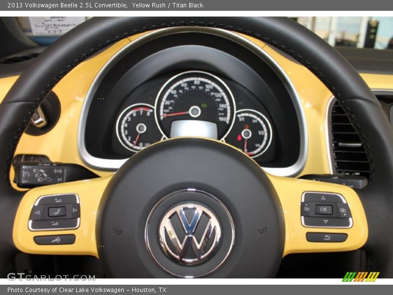 Yellow Rush / Titan Black 2013 Volkswagen Beetle 2.5L Convertible
