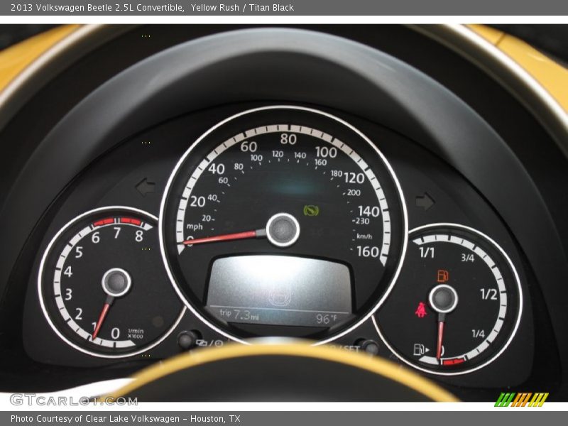 Yellow Rush / Titan Black 2013 Volkswagen Beetle 2.5L Convertible