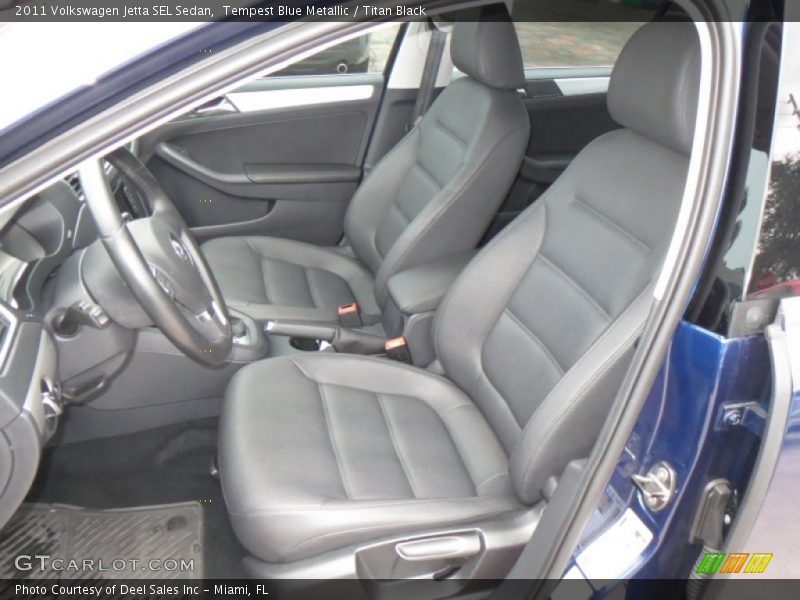 Tempest Blue Metallic / Titan Black 2011 Volkswagen Jetta SEL Sedan