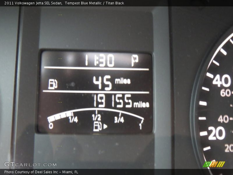 Tempest Blue Metallic / Titan Black 2011 Volkswagen Jetta SEL Sedan