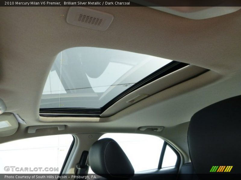 Brilliant Silver Metallic / Dark Charcoal 2010 Mercury Milan V6 Premier