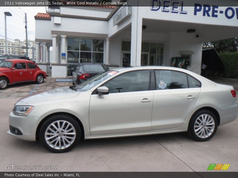 White Gold Metallic / Cornsilk Beige 2011 Volkswagen Jetta SEL Sedan