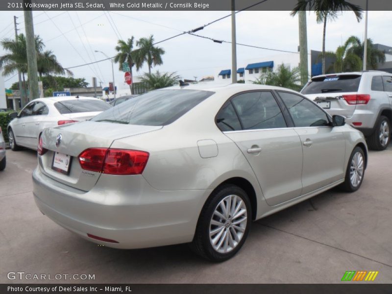 White Gold Metallic / Cornsilk Beige 2011 Volkswagen Jetta SEL Sedan