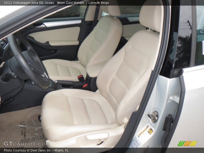 White Gold Metallic / Cornsilk Beige 2011 Volkswagen Jetta SEL Sedan