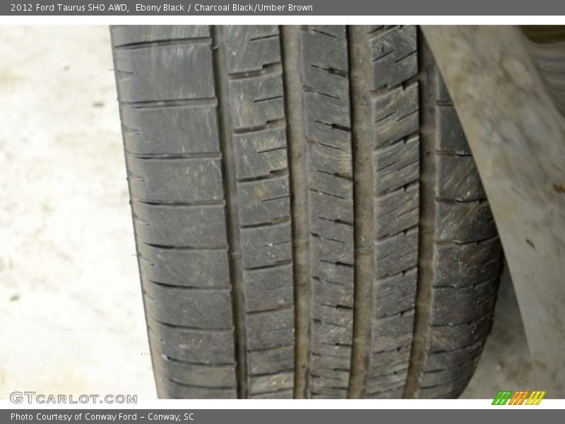 Ebony Black / Charcoal Black/Umber Brown 2012 Ford Taurus SHO AWD