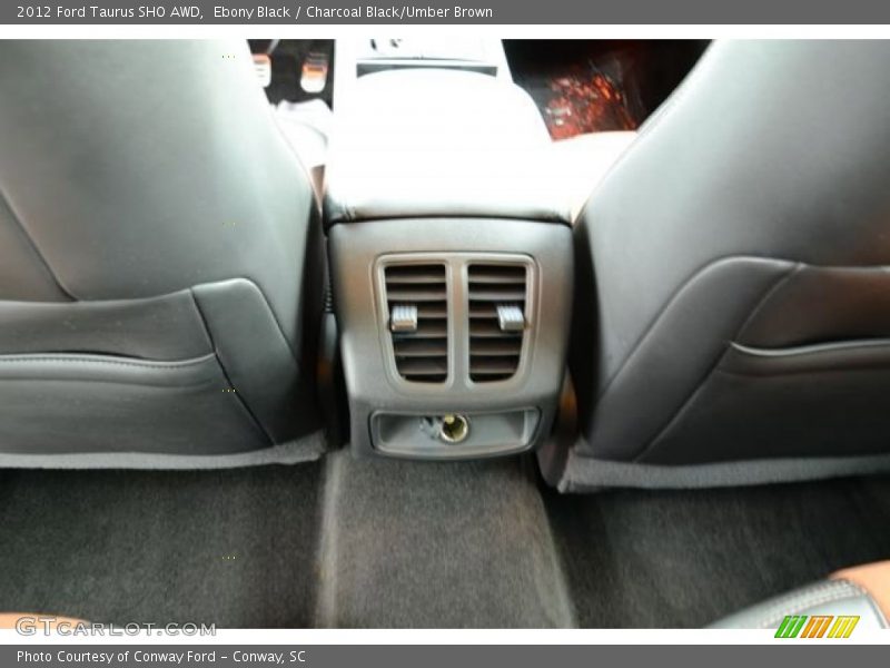 Ebony Black / Charcoal Black/Umber Brown 2012 Ford Taurus SHO AWD