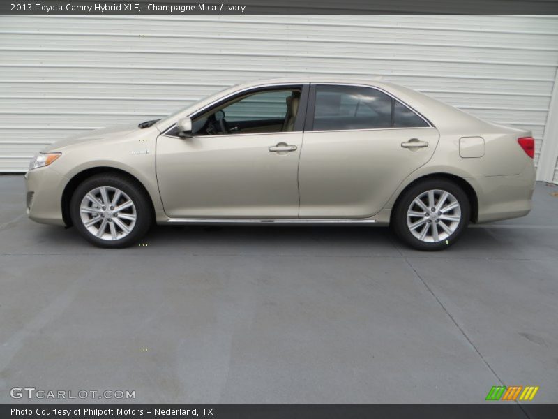 Champagne Mica / Ivory 2013 Toyota Camry Hybrid XLE
