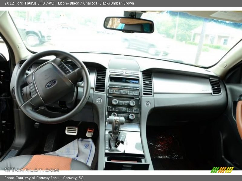 Ebony Black / Charcoal Black/Umber Brown 2012 Ford Taurus SHO AWD