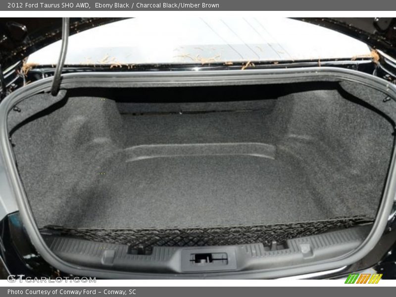 Ebony Black / Charcoal Black/Umber Brown 2012 Ford Taurus SHO AWD