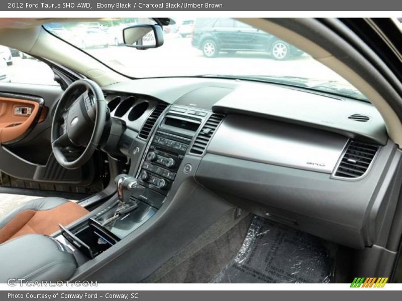Ebony Black / Charcoal Black/Umber Brown 2012 Ford Taurus SHO AWD