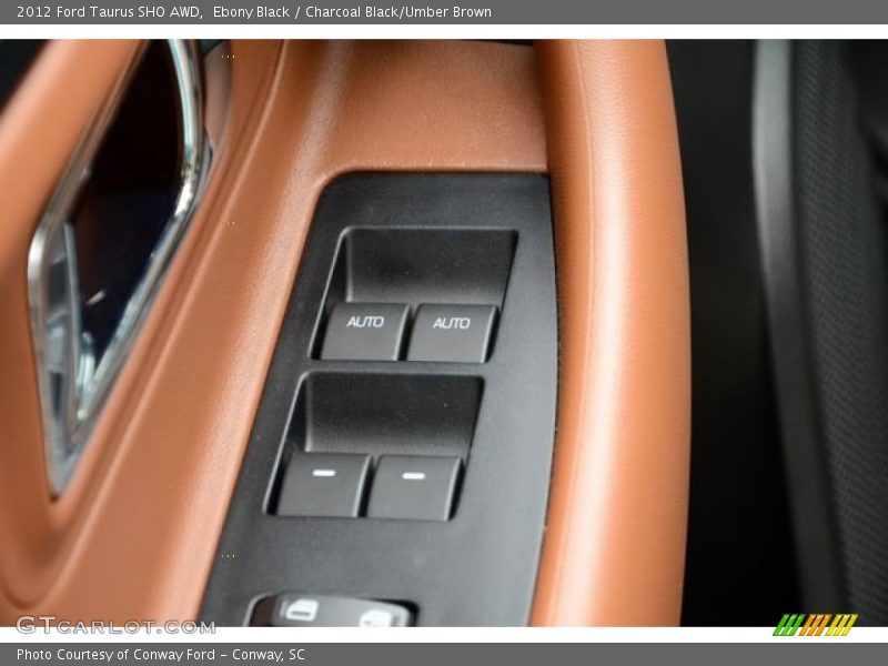 Ebony Black / Charcoal Black/Umber Brown 2012 Ford Taurus SHO AWD
