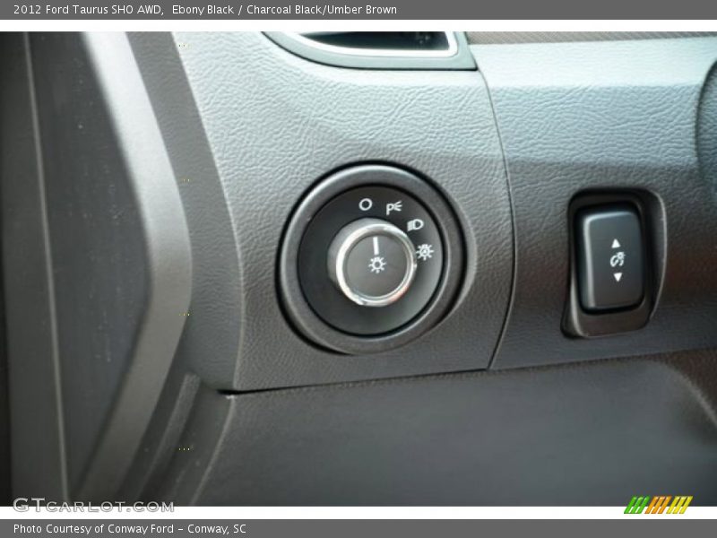 Ebony Black / Charcoal Black/Umber Brown 2012 Ford Taurus SHO AWD