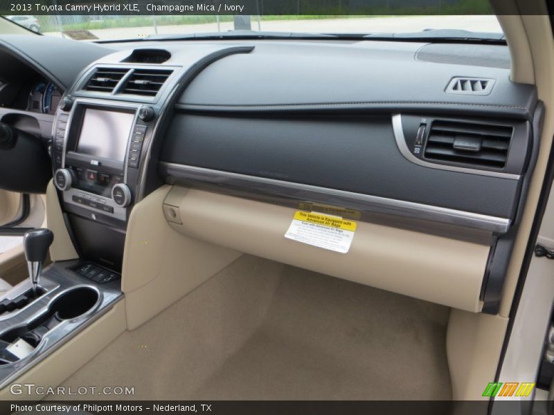 Champagne Mica / Ivory 2013 Toyota Camry Hybrid XLE