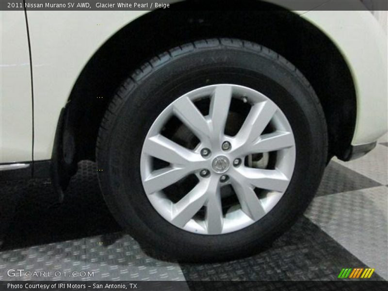 Glacier White Pearl / Beige 2011 Nissan Murano SV AWD