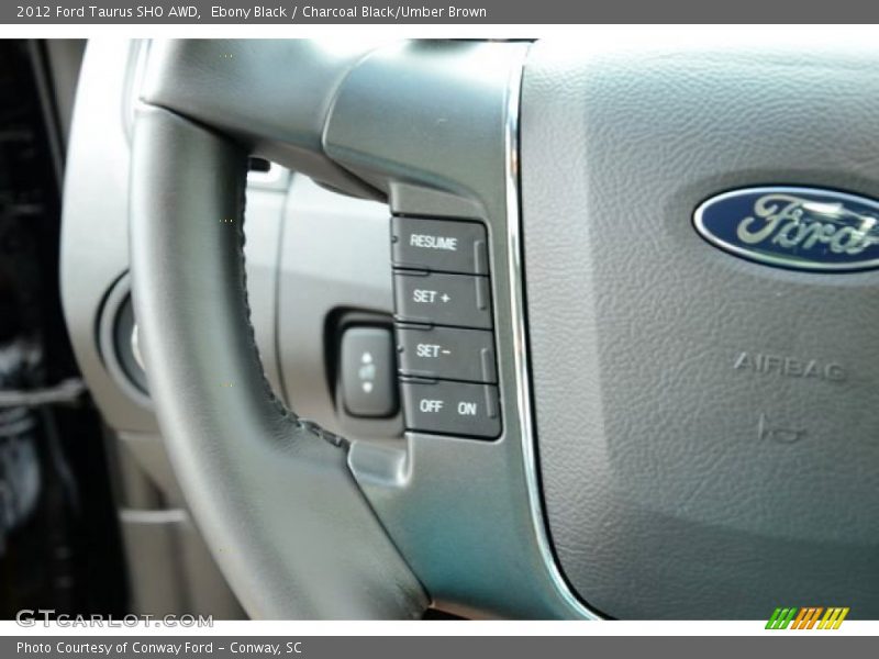 Controls of 2012 Taurus SHO AWD