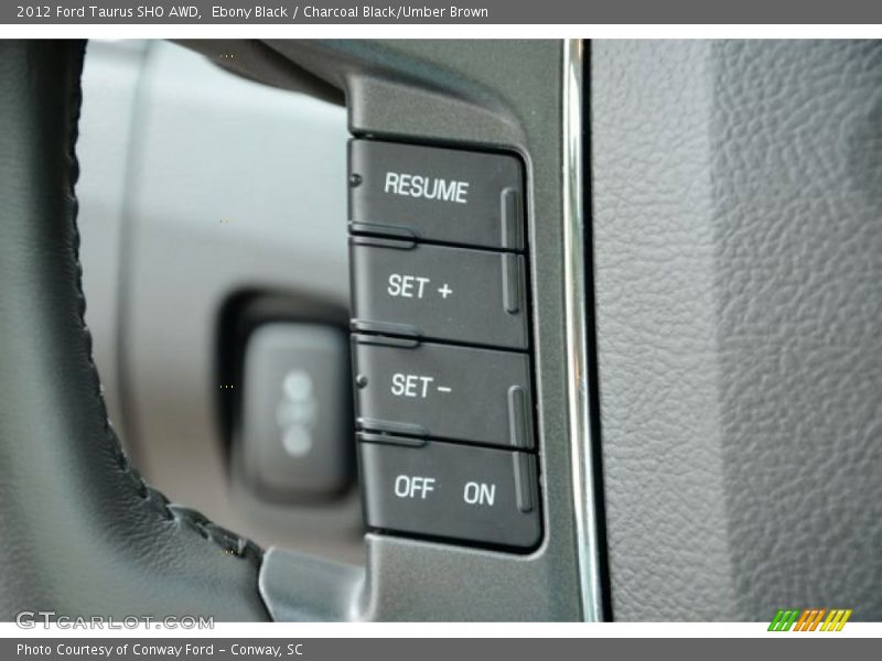 Controls of 2012 Taurus SHO AWD