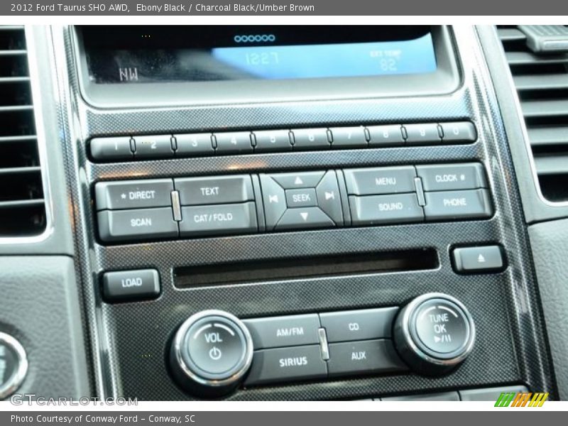 Controls of 2012 Taurus SHO AWD
