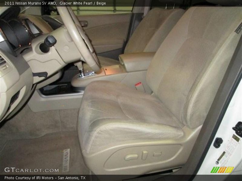 Glacier White Pearl / Beige 2011 Nissan Murano SV AWD