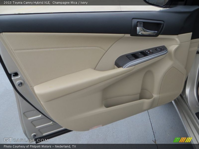 Champagne Mica / Ivory 2013 Toyota Camry Hybrid XLE