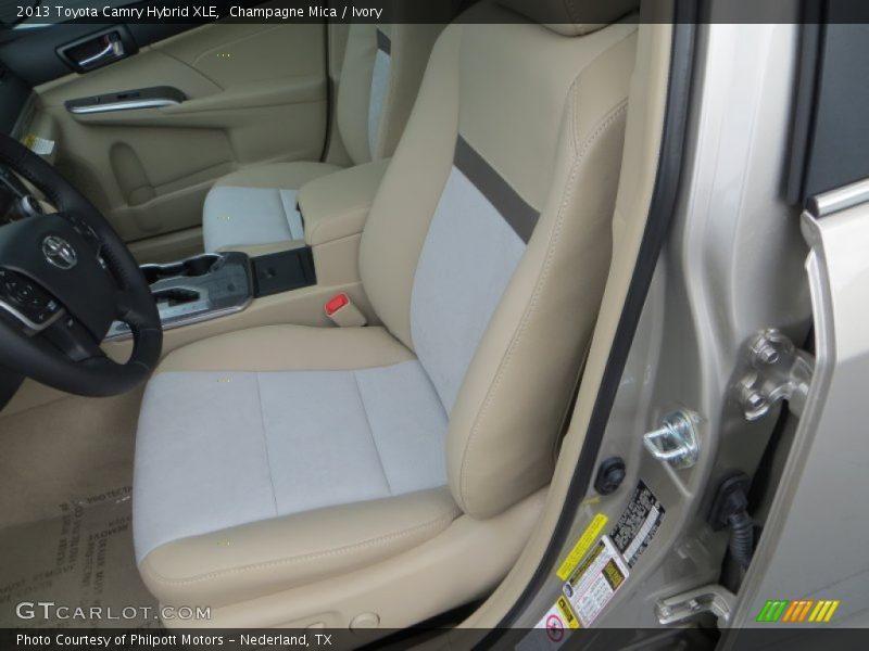 Champagne Mica / Ivory 2013 Toyota Camry Hybrid XLE