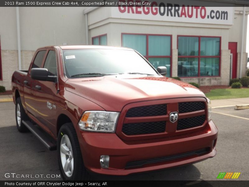 Copperhead Pearl / Black/Diesel Gray 2013 Ram 1500 Express Crew Cab 4x4