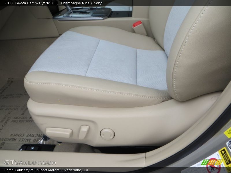 Champagne Mica / Ivory 2013 Toyota Camry Hybrid XLE