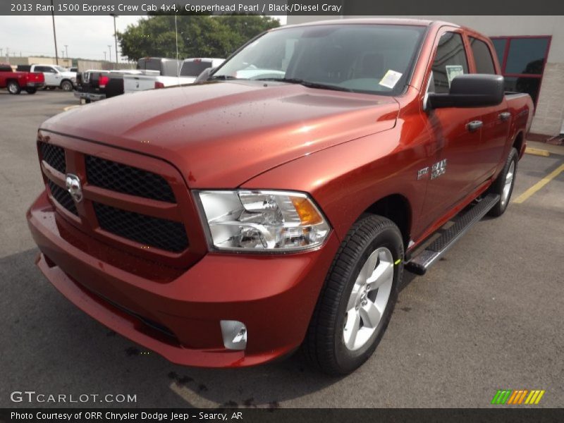 Copperhead Pearl / Black/Diesel Gray 2013 Ram 1500 Express Crew Cab 4x4
