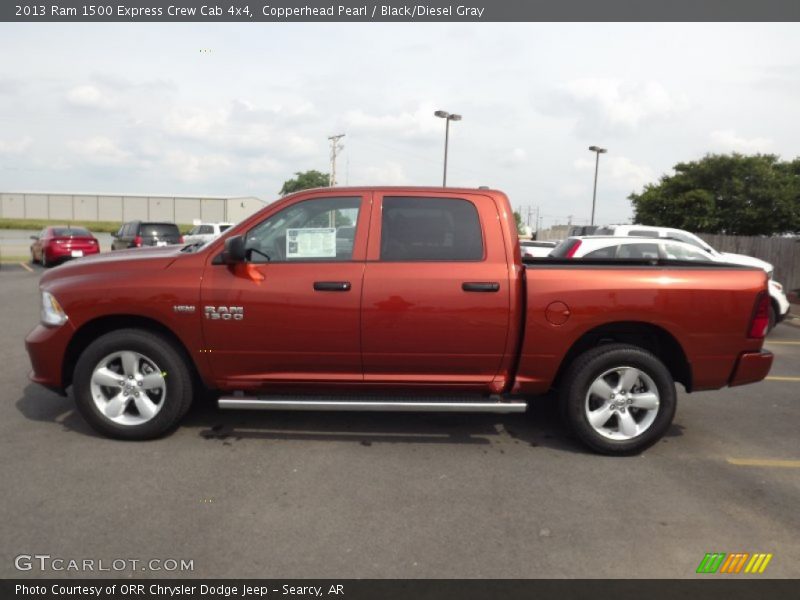 Copperhead Pearl / Black/Diesel Gray 2013 Ram 1500 Express Crew Cab 4x4