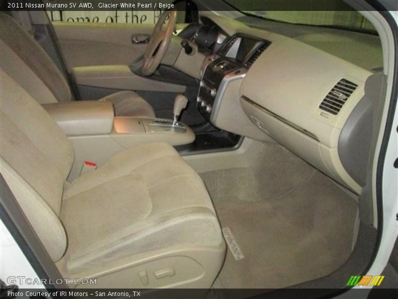 Glacier White Pearl / Beige 2011 Nissan Murano SV AWD